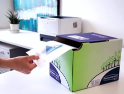 Collecteur fellowes bankers box carton 400x420x550mm