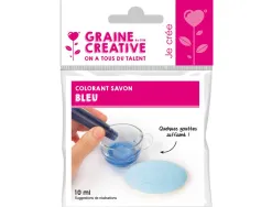 Colorant concentre graine creative dose pour 500g de savon coloris bleu