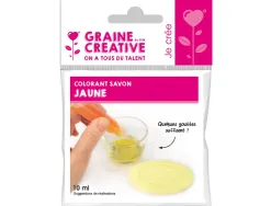 Colorant concentre graine creative dose pour 500g de savon coloris jaune