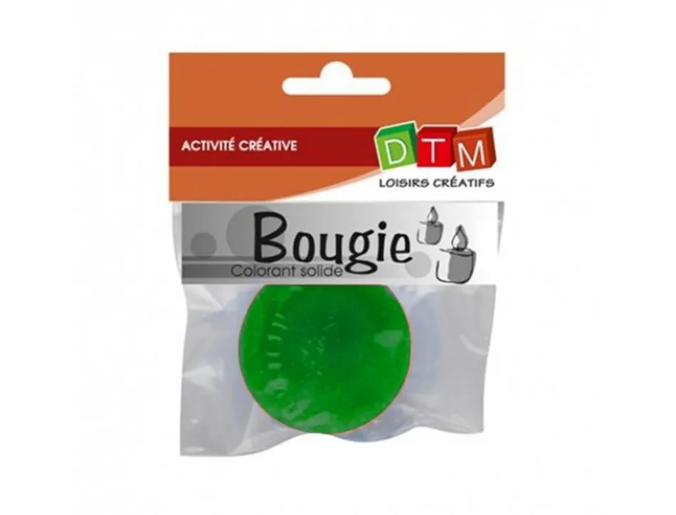 Colorant solide pour cire et gel graine creative a bougie 20g coloris vert