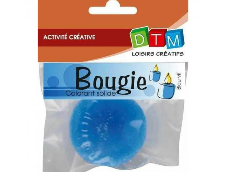 Colorant solide pour cire et gel graine creative a bougie 20g coloris bleu