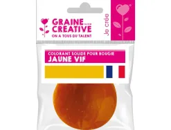 Colorant solide pour cire et gel graine creative a bougie 20g coloris jaune