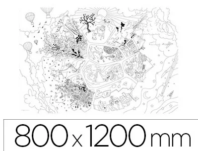 Coloriage géant bouchut explorateurs 80x120cm sous étui carton
