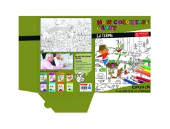 Coloriage geant bouchut la ferme 120x80cm papier 150g impression noir