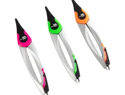 Compas liderpapel adaptateur universel mines taille-mines et gomme coloris assortis