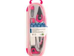 Compas liderpapel adaptateur universel mines taille-mines et gomme coloris assortis