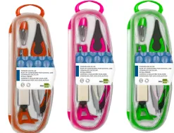 Compas liderpapel adaptateur universel mines taille-mines et gomme coloris assortis