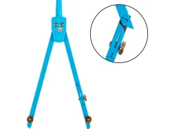 Compas liderpapel articulé adaptateur universel circonférence 38cm longueur 14cm mine 2mm étui coloris assortis