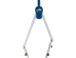 Compas liderpapel articulé 2 branches circonférence 48cm longueur 15cm bague mine 2mm étui plastique