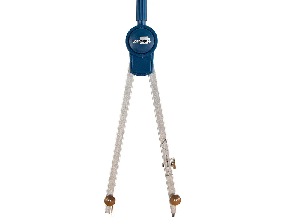 Compas liderpapel articulé 1 branche circonférence 38cm longueur 12.5cm bague mine 2mm étui platique
