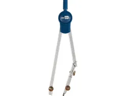 Compas liderpapel articulé 1 branche circonférence 38cm longueur 12.5cm bague mine 2mm étui platique