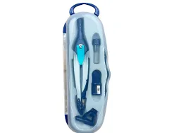 Compas liderpapel lock device adaptateur universel et mines coloris bleu fonce