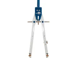 Compas liderpapel micrométrique articulé 2 branches circonférence 38cm longueur 17cm bague mines 2mm étui