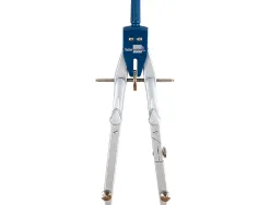 Compas liderpapel micrométrique articulé 2 branches circonférence 38cm touche réglage rapide bague mine 2mm étui