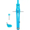 Compas liderpapel micrométrique articulé 2 branches adaptateur circonférence 32cm longueur 17cm mines 2mm étui plastique
