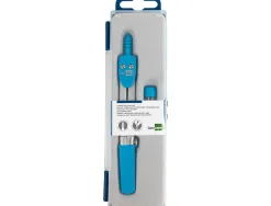 Compas liderpapel scolaire circonférence 36cm longueur 12cm protecteur pointe mine 2mm coloris assortis étui plastique