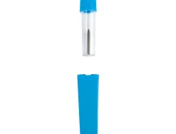 Compas liderpapel scolaire circonférence 36cm longueur 12cm protecteur pointe mine 2mm coloris assortis étui plastique