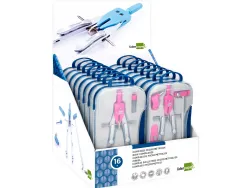 Compas liderpapel scolaire adaptateur présentoir 16u