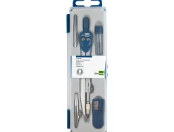 Compas liderpapel scolaire circonférence 38cm longueur 12.5cm taille-mines tire-ligne mine 2mm