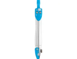Compas liderpapel scolaire circonférence 34cm longueur 11.5cm protecteur pointe mine 2mm coloris assortis étui plastique