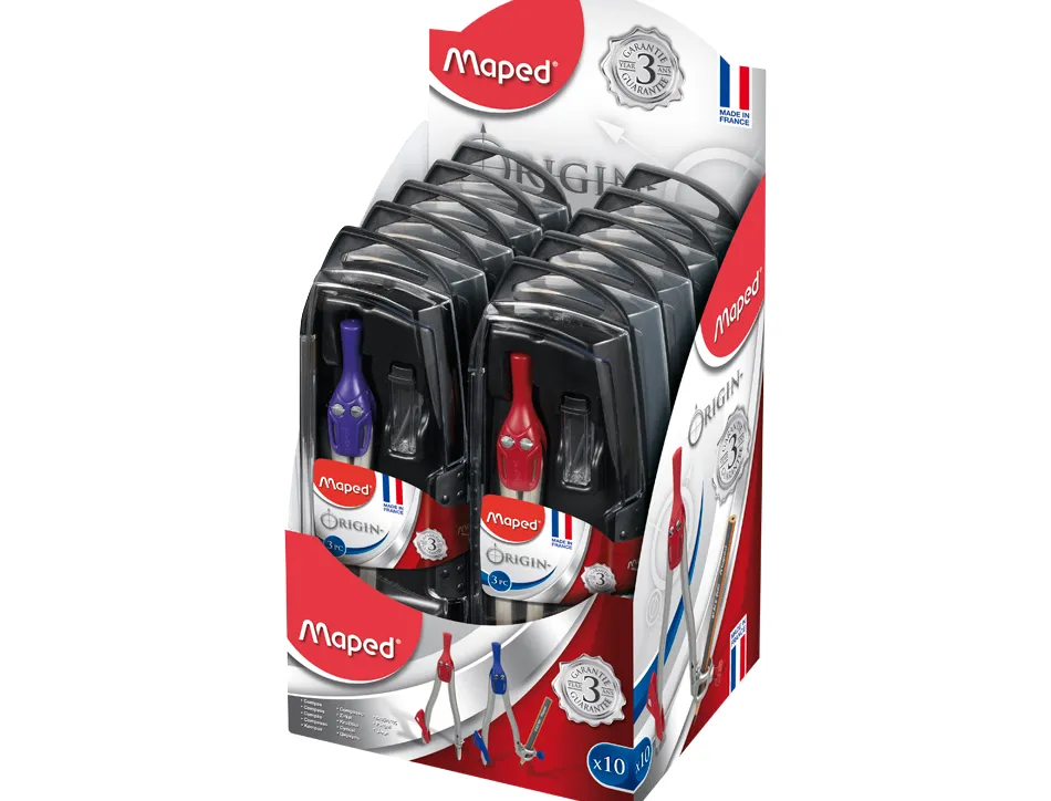 Compas maped origin mine bague branches acier durabilité rigidité 3 ans garantie