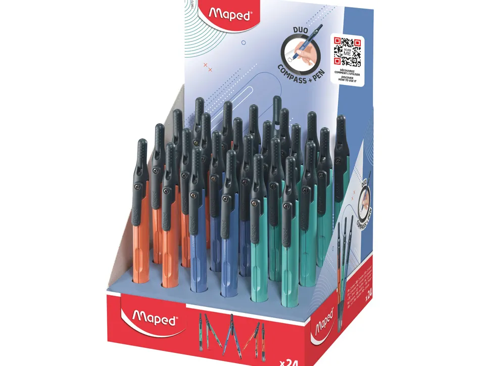 Compas maped pen mine automatique bouchon protecteur