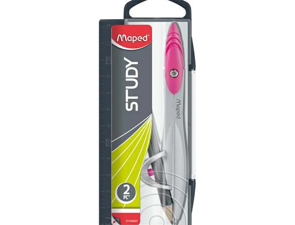 Compas maped study bague sécurité pointe mini