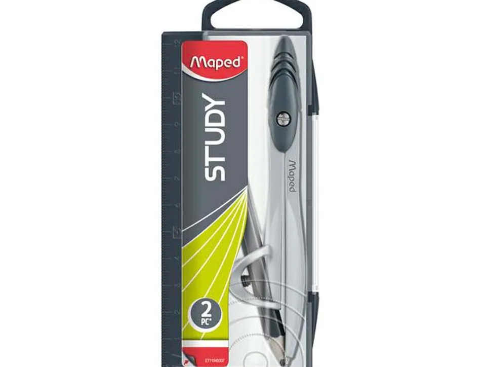 Compas maped study bague sécurité pointe mini