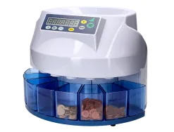 Compteuse trieuse monnaie q-connect électronique libre ou par lot 216u/minute 4 chiffres led 355x266x330mm 4.5kg