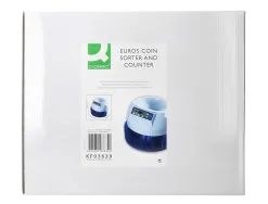 Compteuse trieuse monnaie q-connect électronique libre ou par lot 216u/minute 4 chiffres led 355x266x330mm 4.5kg