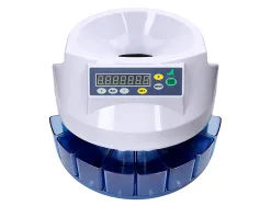 Compteuse trieuse monnaie q-connect électronique libre ou par lot 216u/minute 4 chiffres led 355x266x330mm 4.5kg