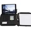 Conférencier alba en tissu a4 fermeture zip et recharge batterie 25x34x1,5cm