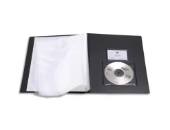 Conférencier exacompta exafolio polypropylène 6 compartiments onglets bloc-notes porte-stylo 33x25,5cm noir