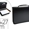 Conférencier exacompta exafolder 4 anneaux polypropylène trieur porte-stylo poignée fermeture zippée 36x27cm noir