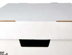 Container a archives liderpapel carton montage automatique pour 3 boites format a4+ / 4 classeurs a-z 387x333x260mm