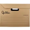 Container a archives liderpapel carton montage manuel p our 3 boites format a4+ / 3 classeurs a-z 387x333x260mm