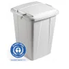 Conteneur a dechets durable durabin eco carre capacite 90l coloris gris