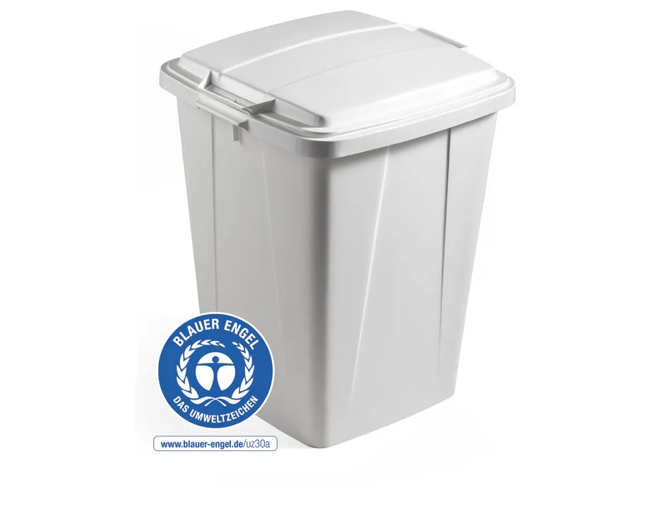 Conteneur a dechets durable durabin eco carre capacite 90l coloris gris