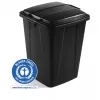 Conteneur a dechets durable durabin eco carre capacite 90l coloris noir