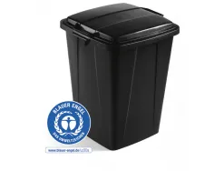 Conteneur a dechets durable durabin eco carre capacite 90l coloris noir