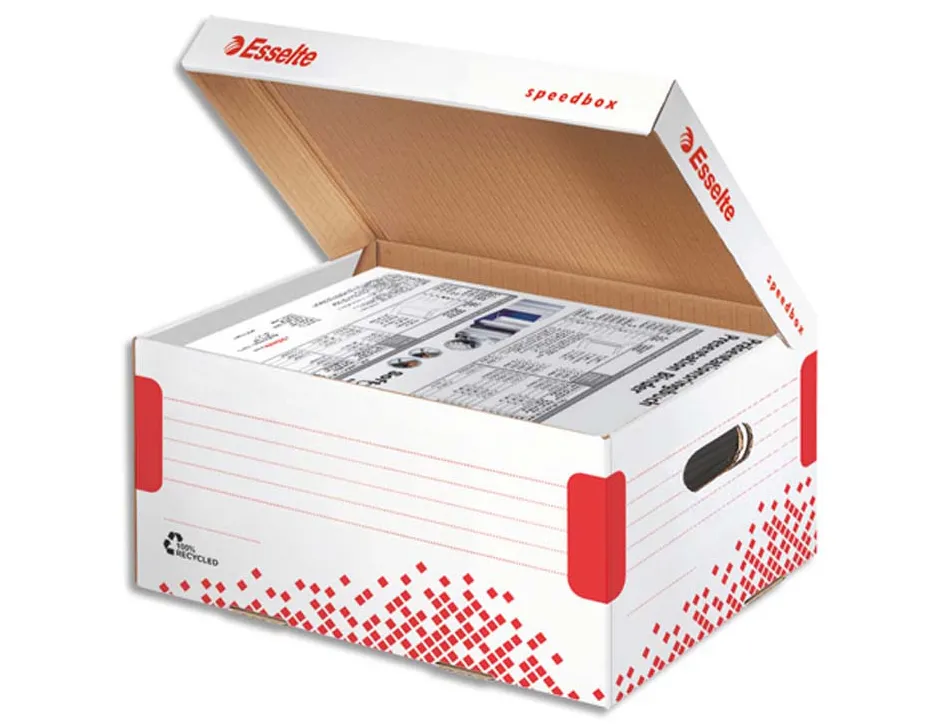 Conteneur esselte speedbox taille s blanc