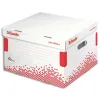 Conteneur esselte speedbox carton blanc recyclé 433x263x364mm montage rapide capacité 4/5 boîtes dos 80/100mm