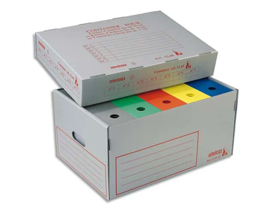 Conteneur ignifugé extendos polypropylène alvéolé recyclablelot de 5