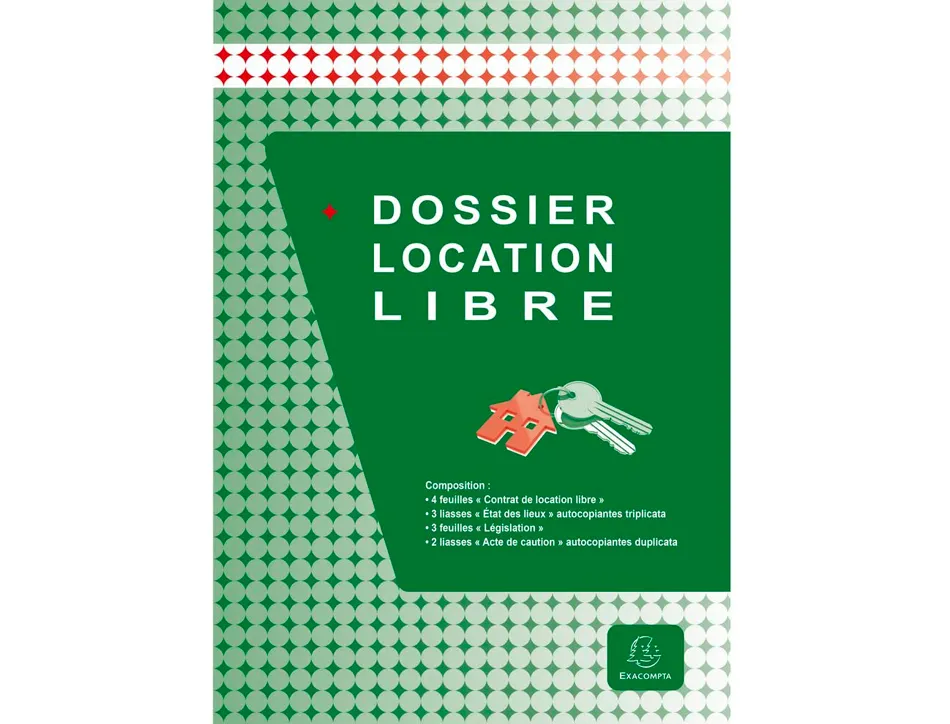 Contrat location libre exacompta dossier complet résidence secondaire logement fonction