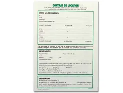 Contrat location locaux exacompta vacants non meublés 1 feuille