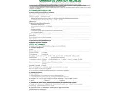 Contrat location meublée exacompta dossier complet