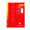 Copie double clairefontaine a4 210x297mm papier vélin velouté 100p 90g séyès perforées étui verni