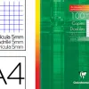 Copie double clairefontaine a4 210x297mm papier vélin velouté 100p 90g 5x5mm non perforées étui verni