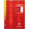 Copie double clairefontaine a4 210x297mm papier vélin velouté 200p 90g séyès perforées étui verni