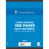 Copie double conquérant sept a4 210x297mm 200p 70g 5x5mm non perforées